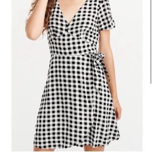 Abercrombie and fitch gingham black and white dress / spring/ summer dress